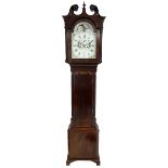 Alexander Frazer of Comber - late 18th century Irish mahogany 8-day longcase with a painted dial and