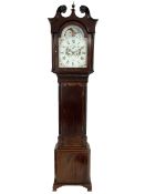 Alexander Frazer of Comber - late 18th century Irish mahogany 8-day longcase with a painted dial and