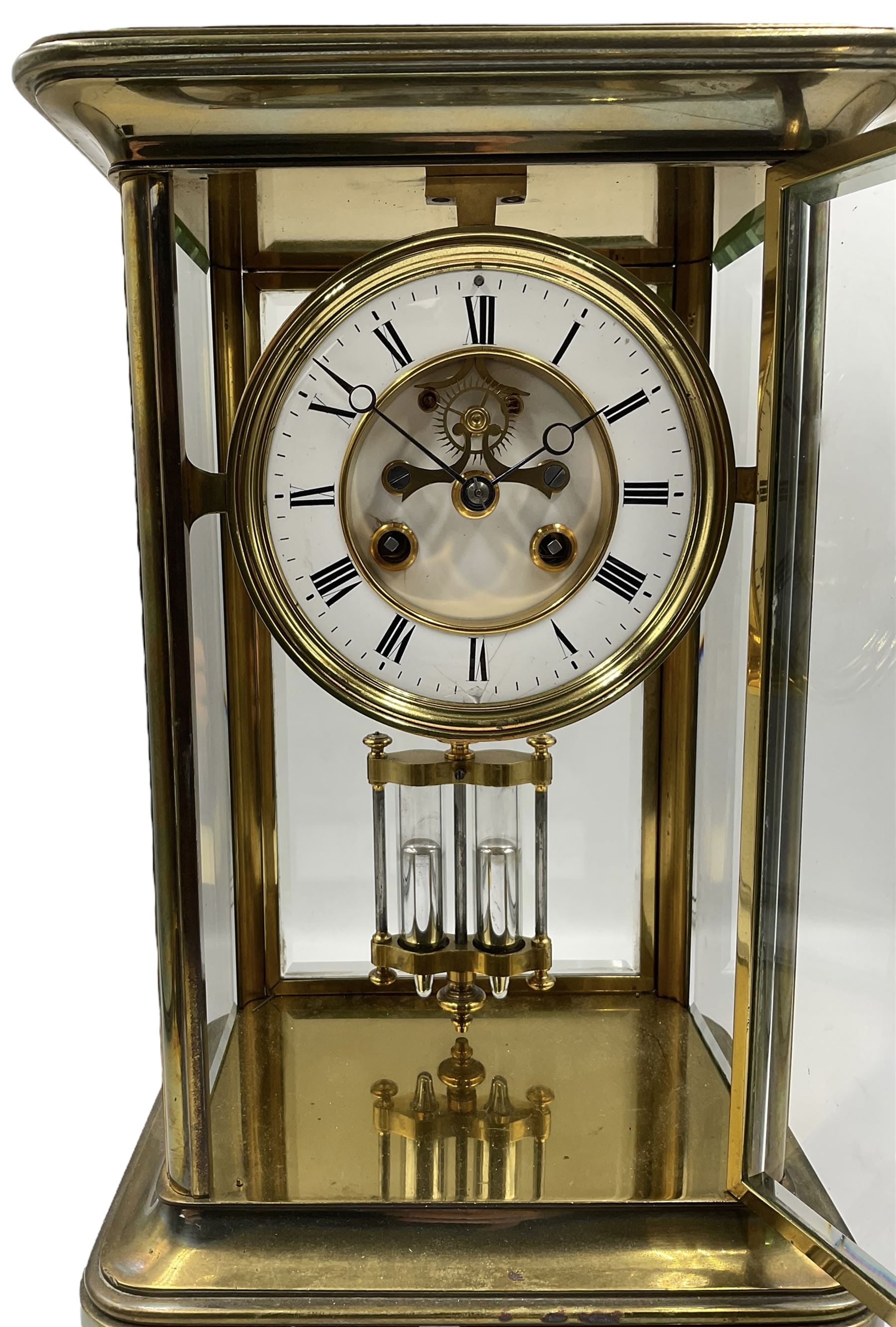 French - late 19th century 8-day four glass clock c 1890 - Image 2 of 9