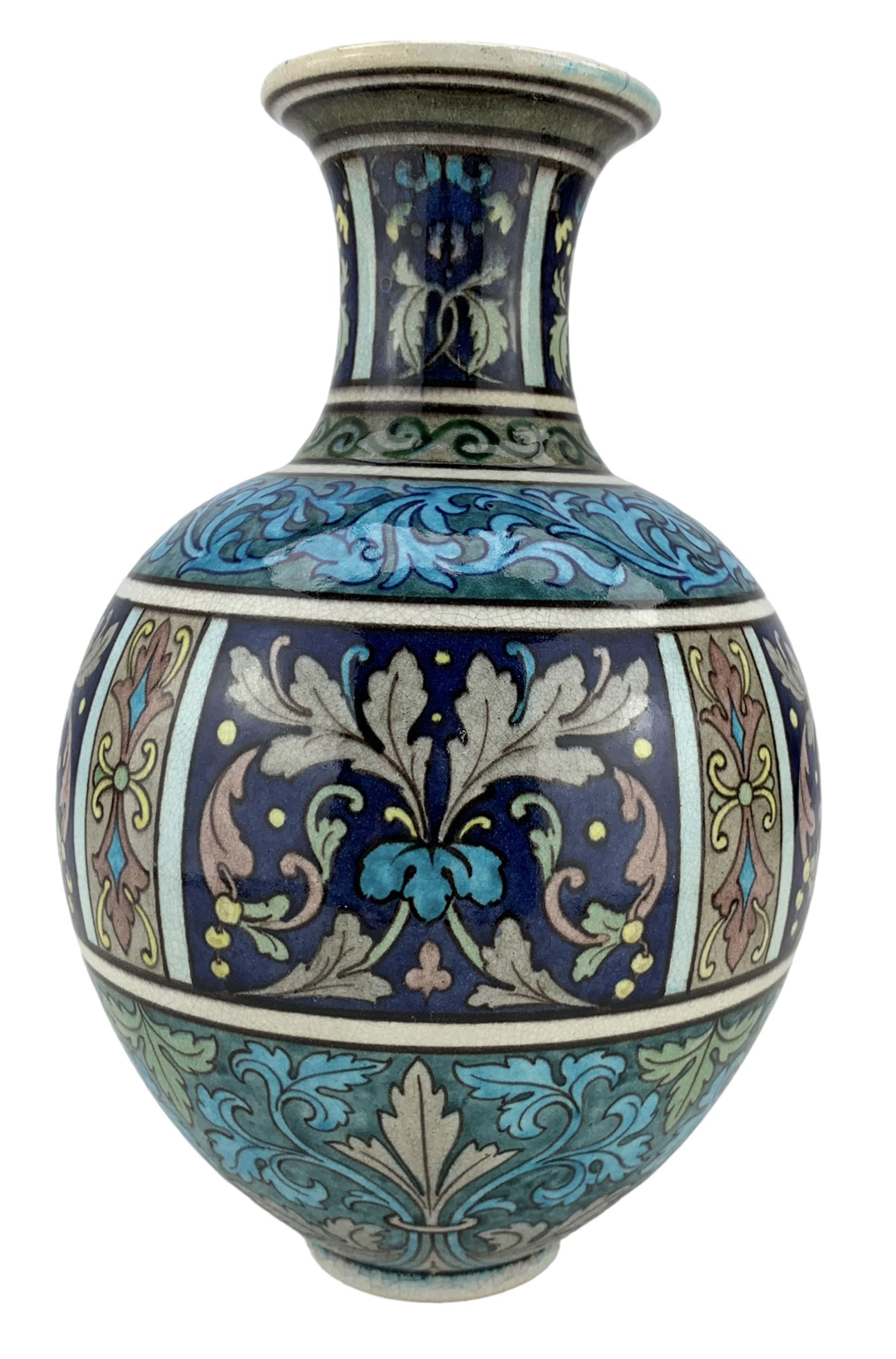 Burmantofts Faience Anglo-Persian vase - Image 4 of 6