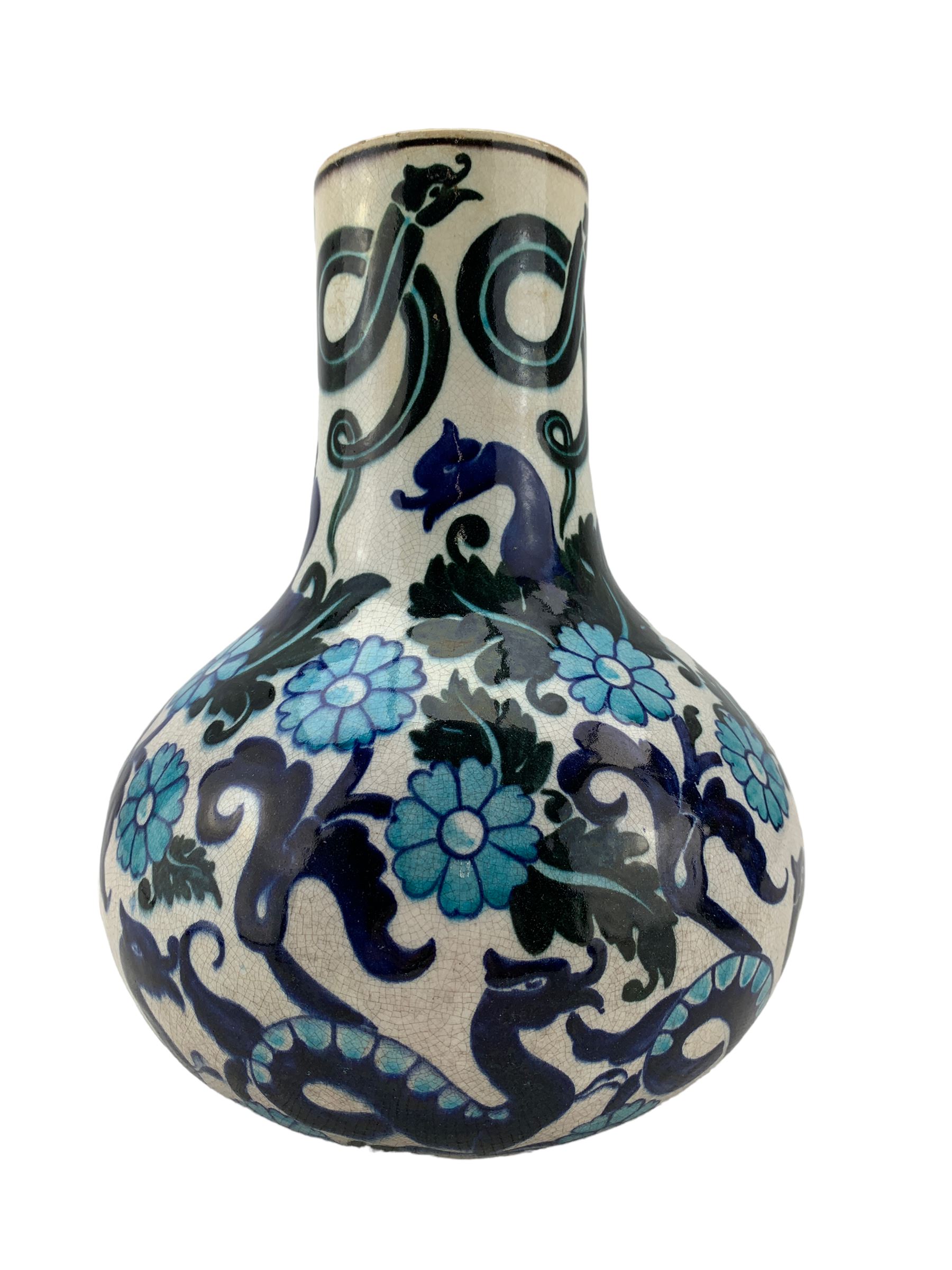 Burmantofts Faience Anglo-Persian bottle vase - Image 4 of 6