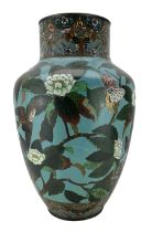 Late 19th century Japanese cloisonne floor vase