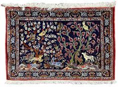 Small Persian garden rug