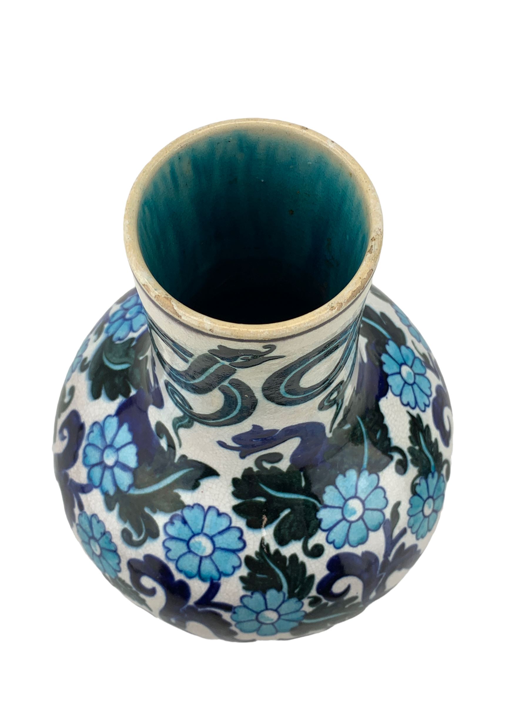 Burmantofts Faience Anglo-Persian bottle vase - Image 5 of 6
