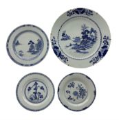 18th century Chinese Export porcelain blue and white charger