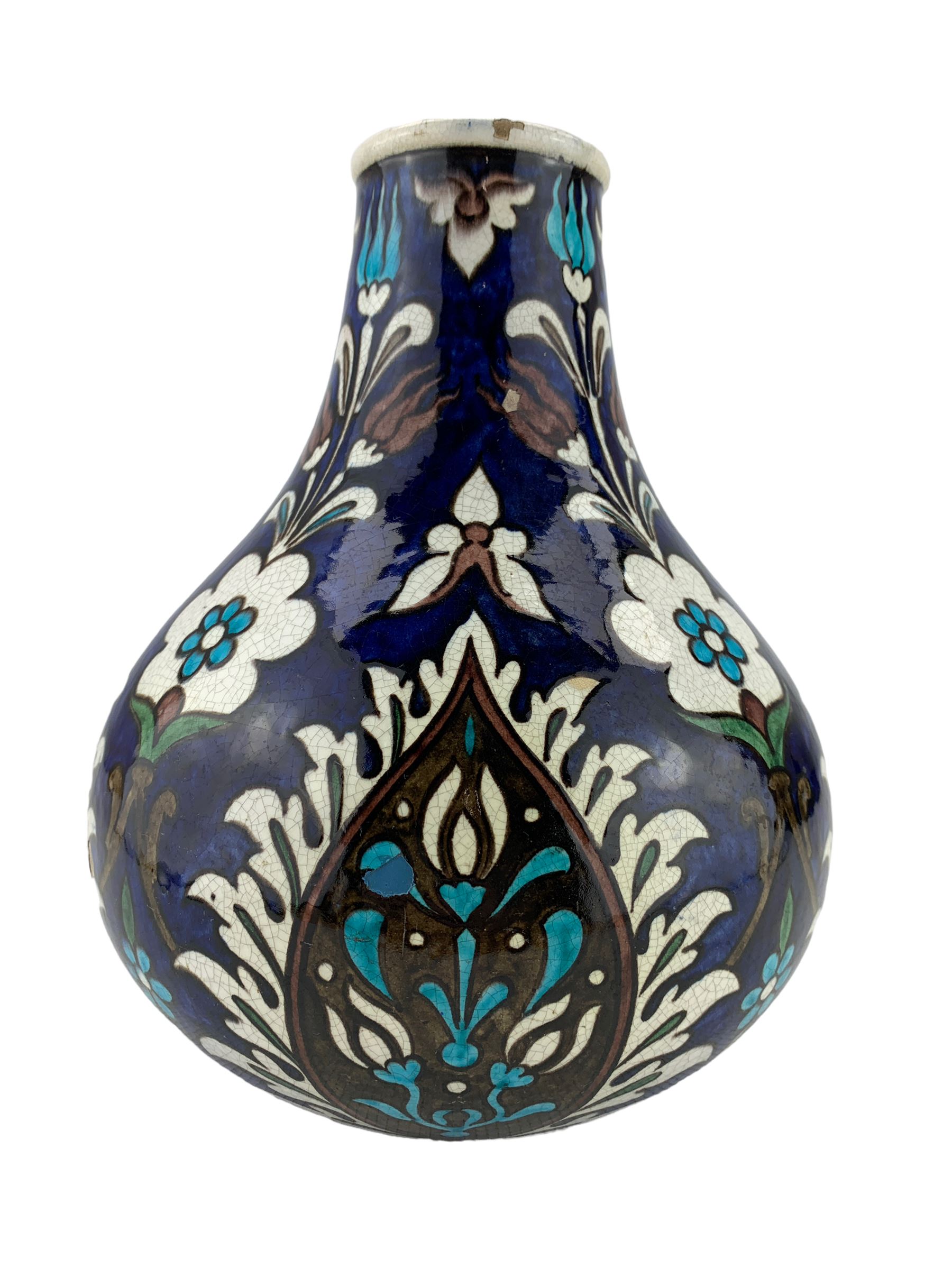 Burmantofts Faience Anglo-Persian bottle vase - Image 4 of 7