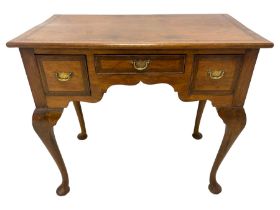 Georgian design walnut lowboy