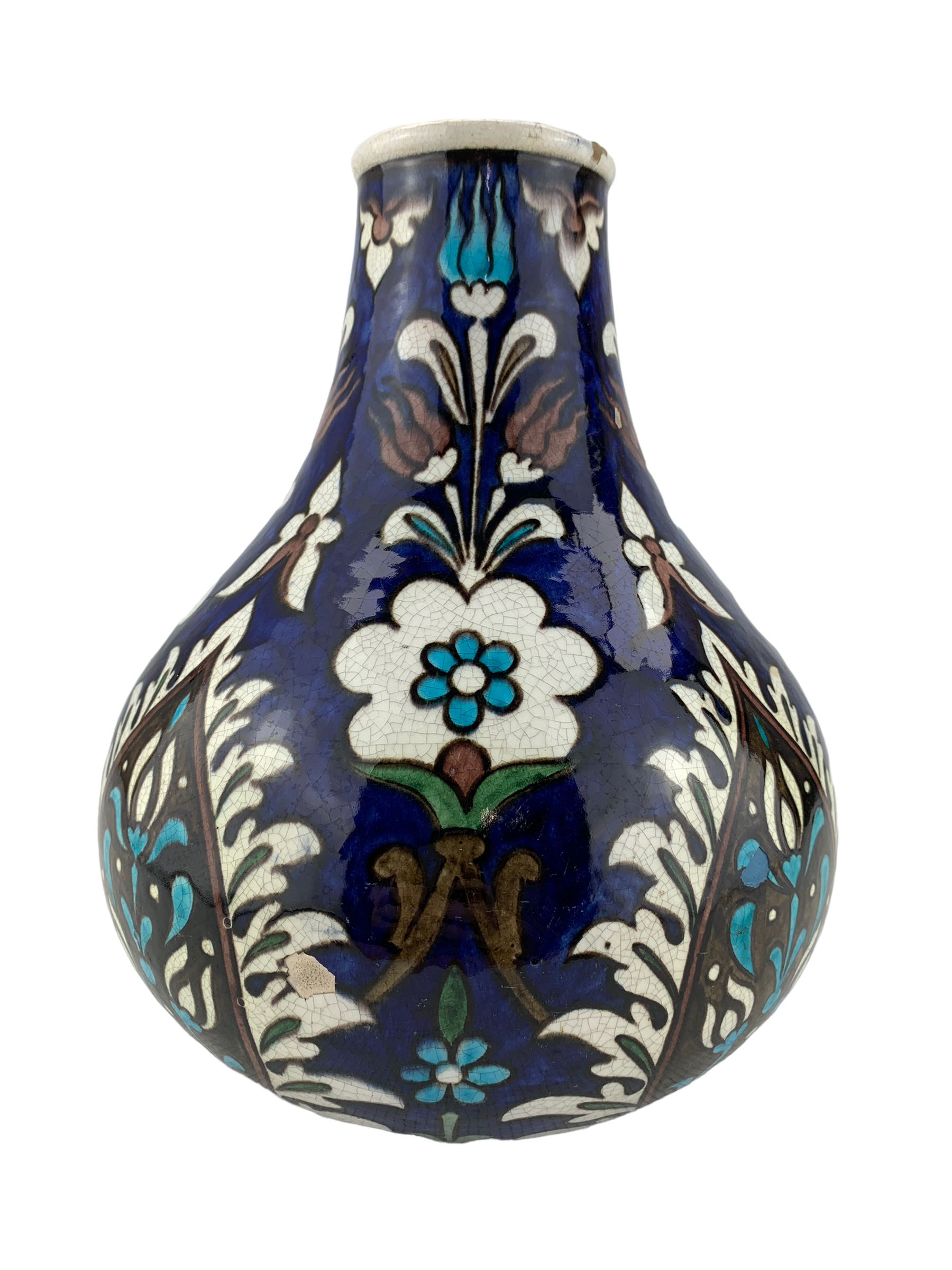 Burmantofts Faience Anglo-Persian bottle vase - Image 3 of 7