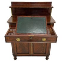 In the manor of George Bullock - early 19th century mahogany chiffonier writing desk