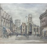 Sir Henry George 'Harry' Rushbury (British 1889-1968): St Helen's Square - York