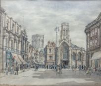 Sir Henry George 'Harry' Rushbury (British 1889-1968): St Helen's Square - York