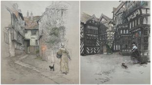 Cecil Aldin (British 1870-1935): 'The Mermaid Inn - Rye' and 'Moreton Old Hall - Cheshire'