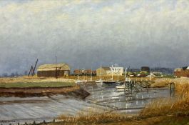 John Burton (Northern British 20th century): 'Low Tide - Brough Haven'