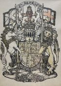 John R Sutherland (British 19th/20th century): 'The Royal Arms (as used in Scotland)'