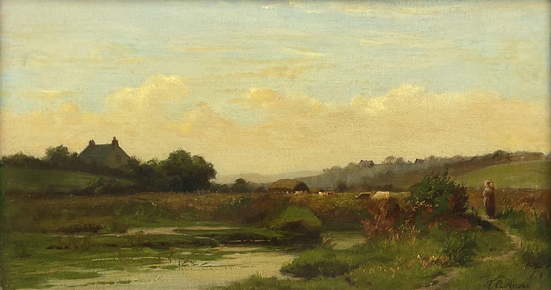 English School (19th/20th century): River Landscape