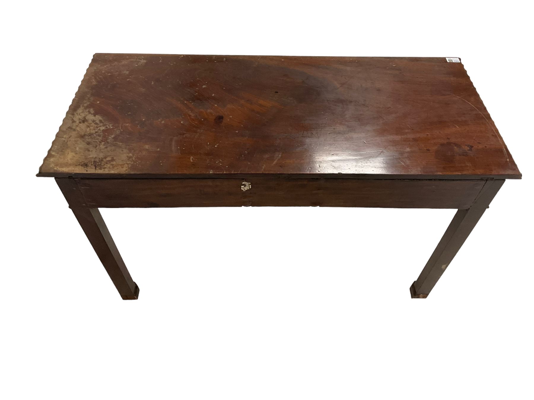 George III Chippendale design mahogany side table - Image 3 of 9