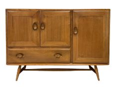 Ercol - mid-20th century elm and beech sideboard