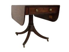 Regency mahogany drop-leaf supper table