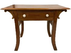 Early to mid-20th century pine console or side table