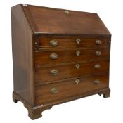 George III mahogany bureau