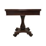 William IV mahogany tea table