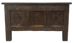 18th century oak blanket chest