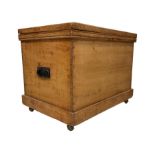 Late 19th century rustic pine blanket chest