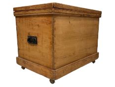 Late 19th century rustic pine blanket chest