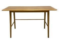 Contemporary light oak side table