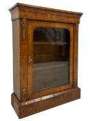 Late 19th century walnut pier cabinet