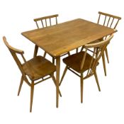 Ercol - mid-20th century elm and beech dining table