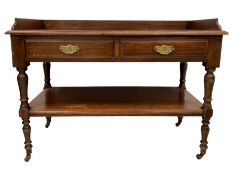 Late 19th century walnut washstand or buffet