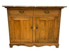 Late 19th century elm washstand