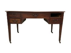 George III mahogany library table or desk