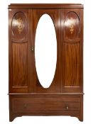 Edwardian mahogany wardrobe