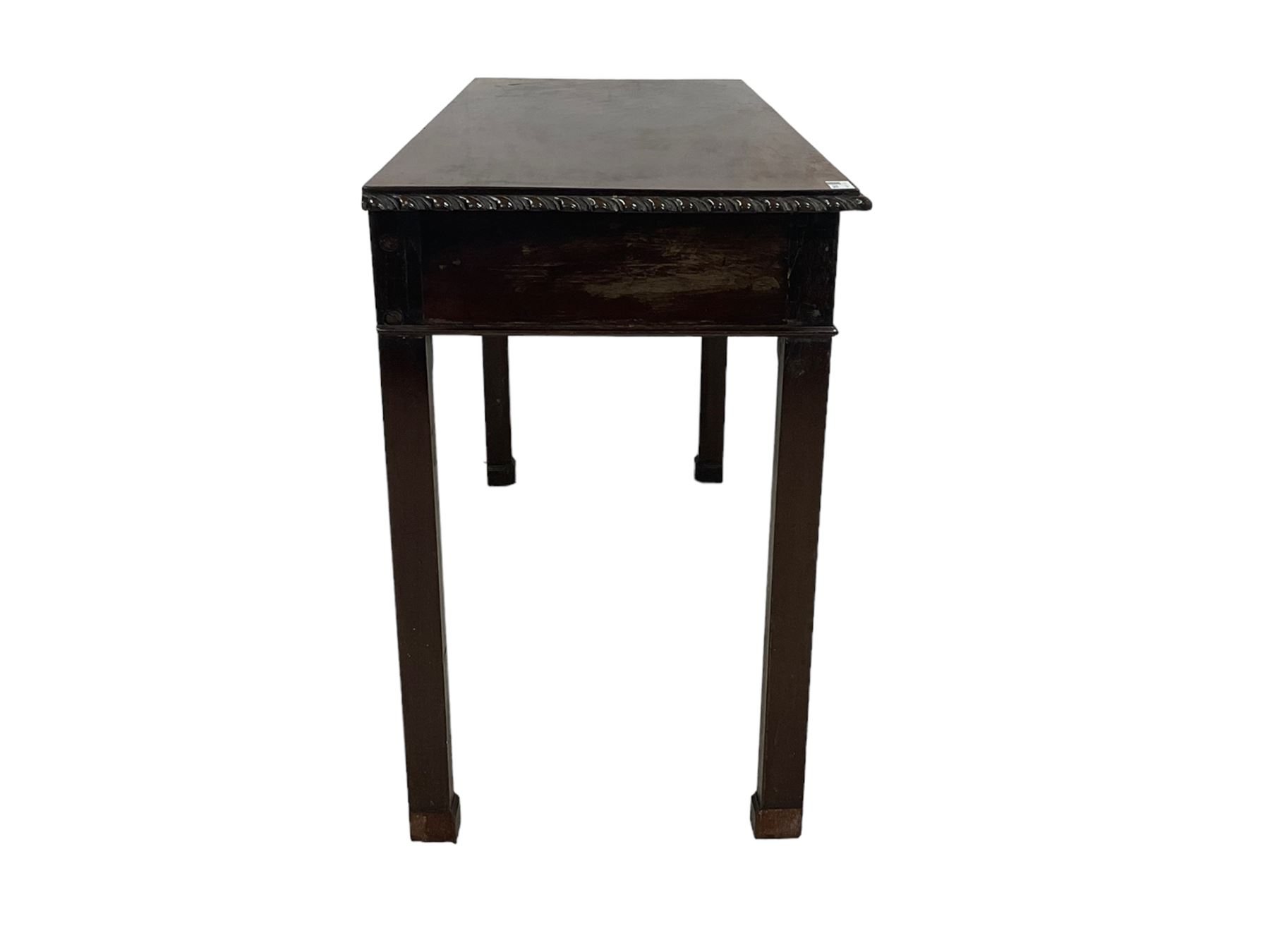 George III Chippendale design mahogany side table - Image 4 of 9