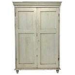 Victorian painted pine larder cupboard