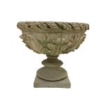 Composite stone urn