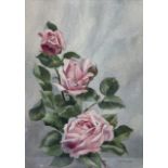 Emma M Saville (Sheffield 1884-1969): Still Life of Roses