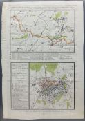 Ambroise Tradieu (French 1788-1841): 'Plan de la Bataille de Mont Saint Jean