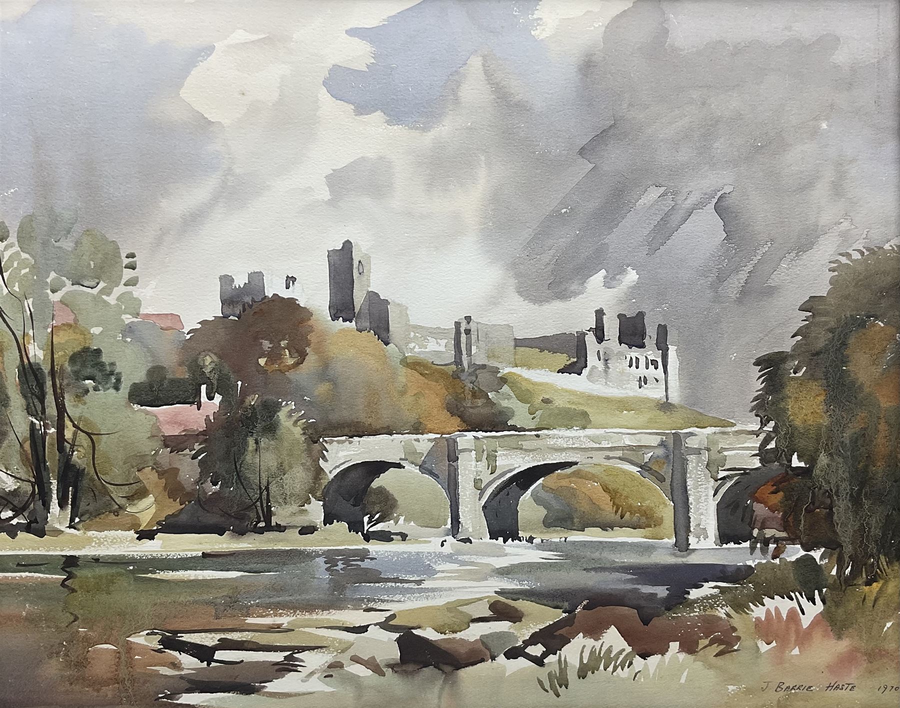 John Barrie Haste (British 1931-2011): 'Richmond Castle'