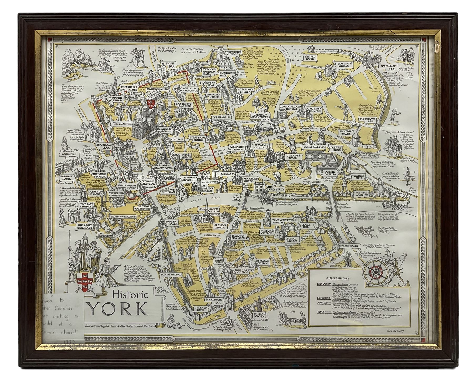 After Estra Clark (British 1904-1993): 'Historic York' - Image 2 of 2