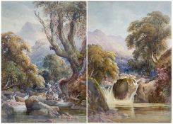 Joshua Renshaw (British act 1886-1894): River landscape