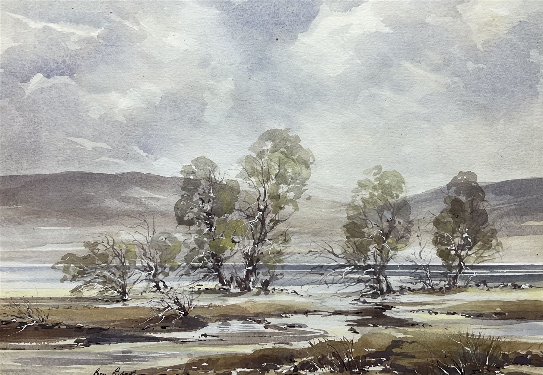 Ben Brook (Northern British 20th century): 'Nidderdale - Gouthwaite Reservoir' - Image 3 of 4