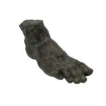 Bronze effect Classical design indoor or garden ornament of the foot of Colossus