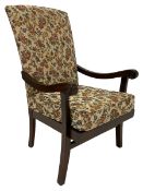 Parker Knoll - mid 20th century oak framed easy chair