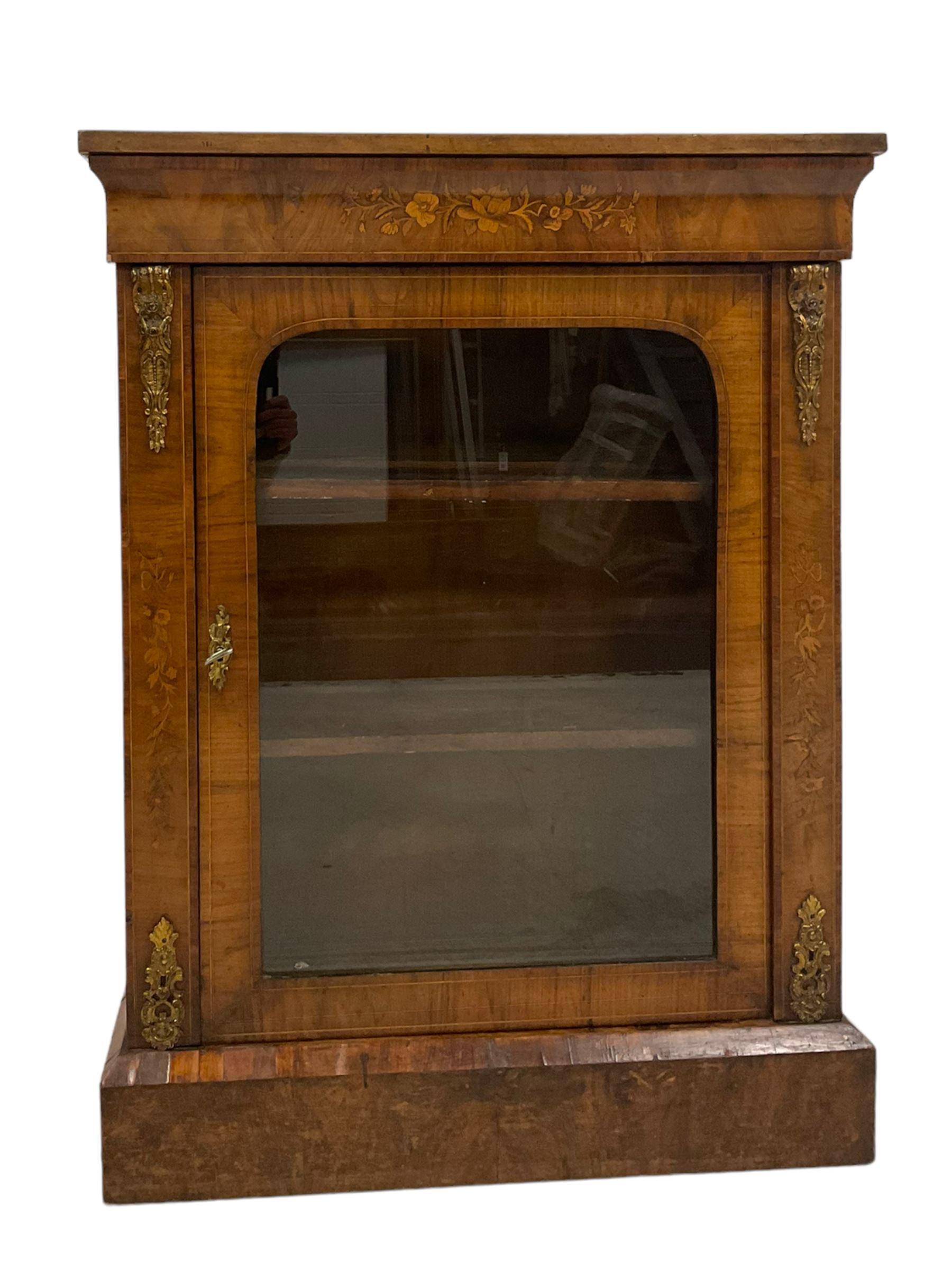 Late 19th century walnut pier cabinet - Image 3 of 9