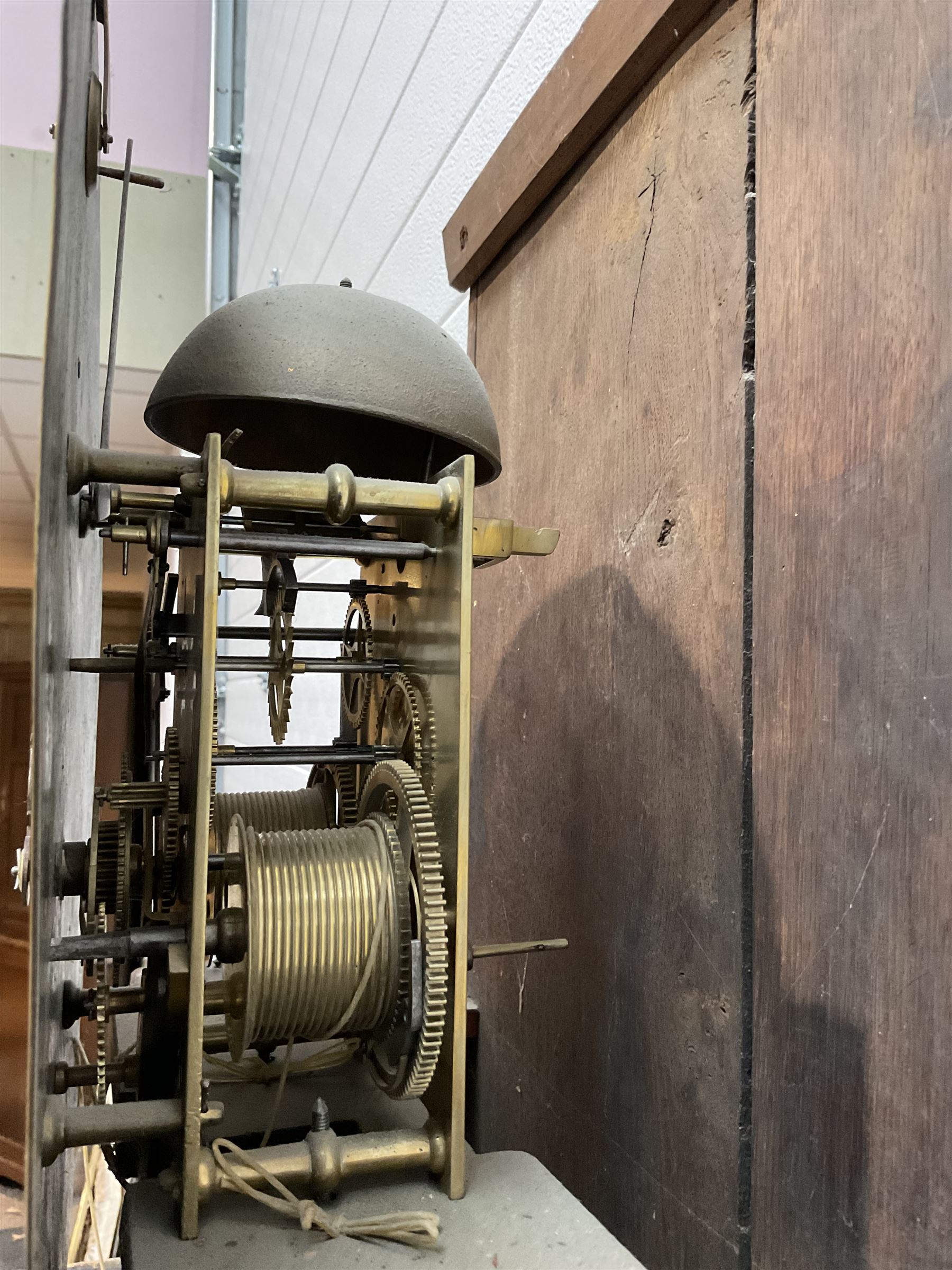 Fowle of Hastings - mid-18th century 8-day black-lacquer longcase clock - Image 8 of 8