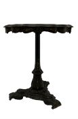 Late 19th century papier-mache lacquered chinoiserie occasional table