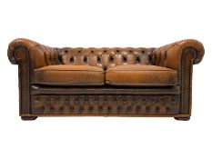 Small two seat chesterfield settee